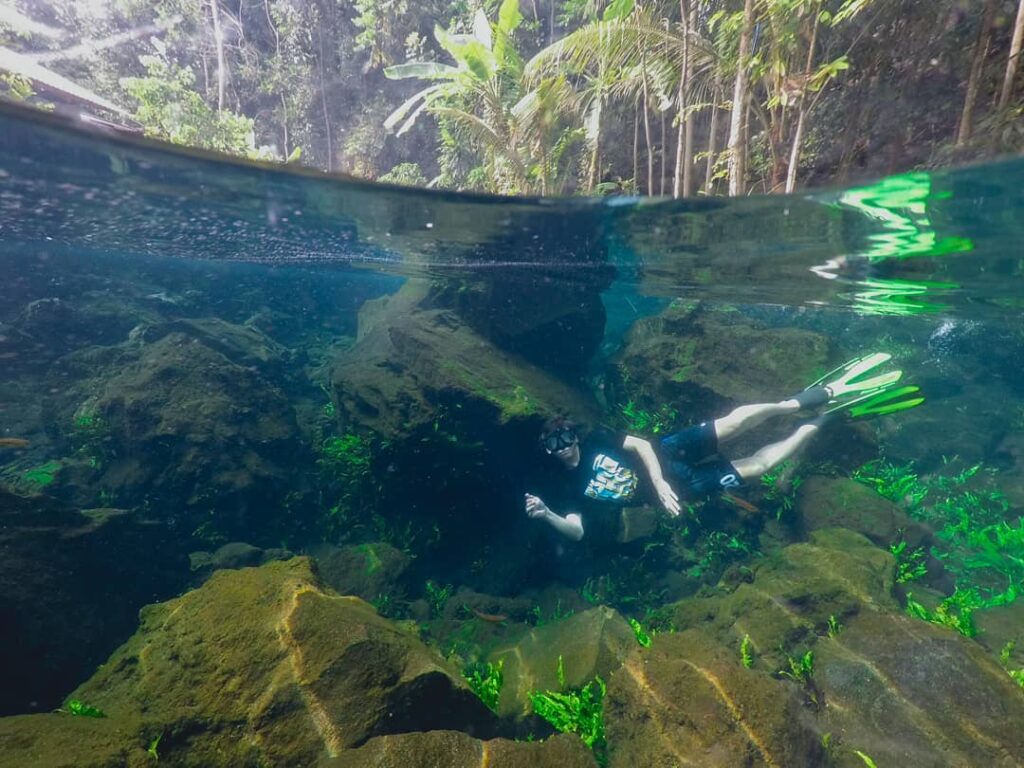 menyelam di telaga nilem kuningan